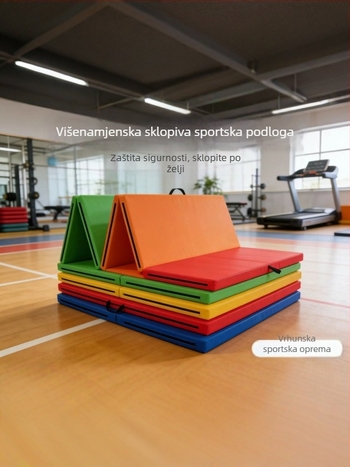 Višenamjenska šarena sklopiva gimnastička podloga za djecu, za ples i fitness, zaštita od pada, debela pjenasta podloga za vrtić