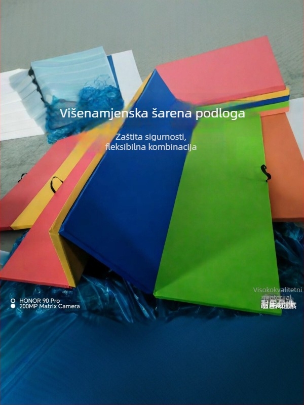 Višenamjenska šarena sklopiva gimnastička podloga za djecu, za ples i fitness, zaštita od pada, debela pjenasta podloga za vrtić