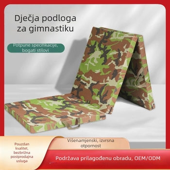 Debela sklopiva gimnastička podloga za vanjsku upotrebu, trodjelna za vježbe trbušnjaka u vrtiću