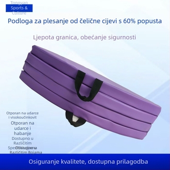 PU četverostruka sklopiva podloga za ples uz šipku, zračnu yogu i fitness, debela gimnastička podloga