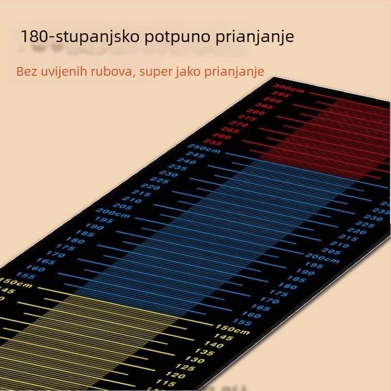 Mat za test stojećeg skoka, protuklizni, debeli, za kućnu uporabu