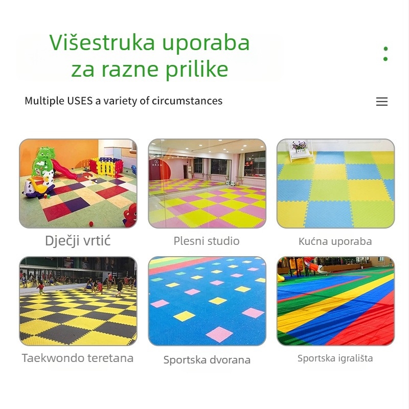 EVA pjena visoke gustoće, interlocking podloga za taekwondo, fitness i trening borilačkih vještina te ples