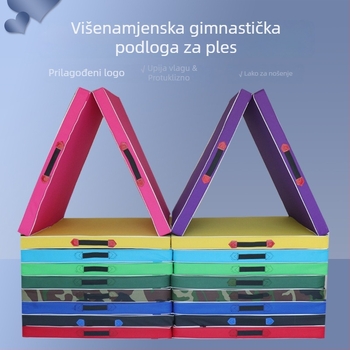 Sklopivi gimnastički madrac za plesne studente, madrac za vježbe trbušnjaka, kućni trening s pjenastom navlakom