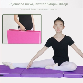 Sklopivi gimnastički madrac za plesne studente, madrac za vježbe trbušnjaka, kućni trening s pjenastom navlakom