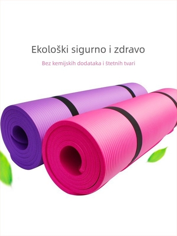 Nbr joga prostirka, protuklizna, debelja, šira i dulja, za kućnu upotrebu, početnike, joga i ples