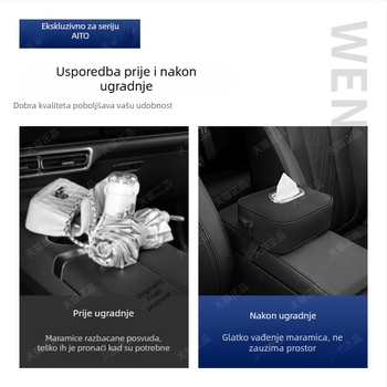 Vješaljka za maramice u automobilu, visećeg tipa, za Wenjie M5/M7/M9, dodatak unutrašnjosti