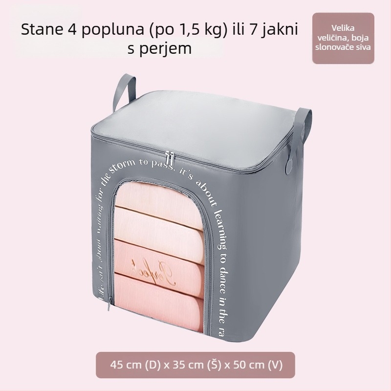 Torba za skladištenje velikog kapaciteta za sezonsku odjeću, deke i jakne s punilom – zaštita od prašine i vlage.