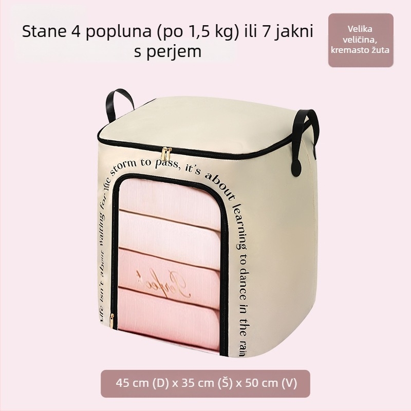 Torba za skladištenje velikog kapaciteta za sezonsku odjeću, deke i jakne s punilom – zaštita od prašine i vlage.