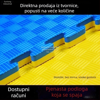 Ekološki prihvatljiv Taekwondo mat, pjena puzzle podloga 1x1 m, široka dvoranska podloga