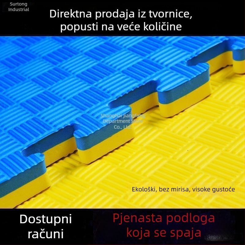 Ekološki prihvatljiv Taekwondo mat, pjena puzzle podloga 1x1 m, široka dvoranska podloga