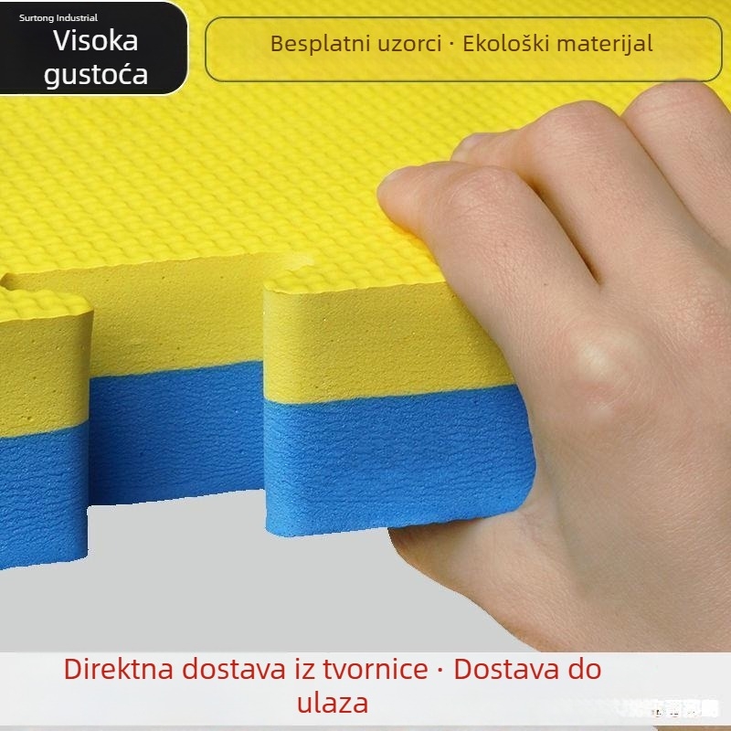 Ekološki prihvatljiv Taekwondo mat, pjena puzzle podloga 1x1 m, široka dvoranska podloga