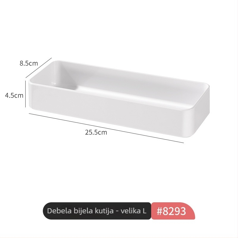 Plastični organizator ladice s odjeljcima, za stol ili ormar, ugrađen, za uredski pribor, kozmetiku i sitnice