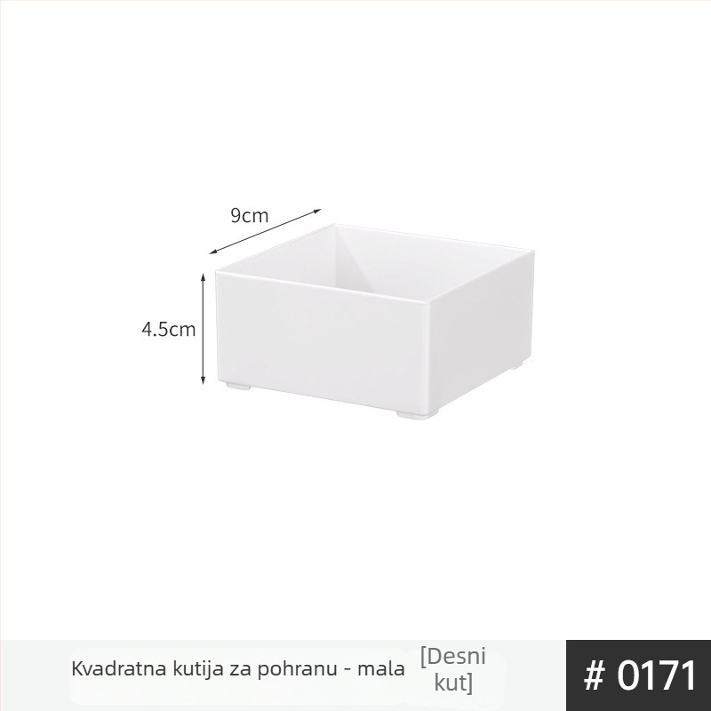 Plastični organizator ladice s odjeljcima, za stol ili ormar, ugrađen, za uredski pribor, kozmetiku i sitnice
