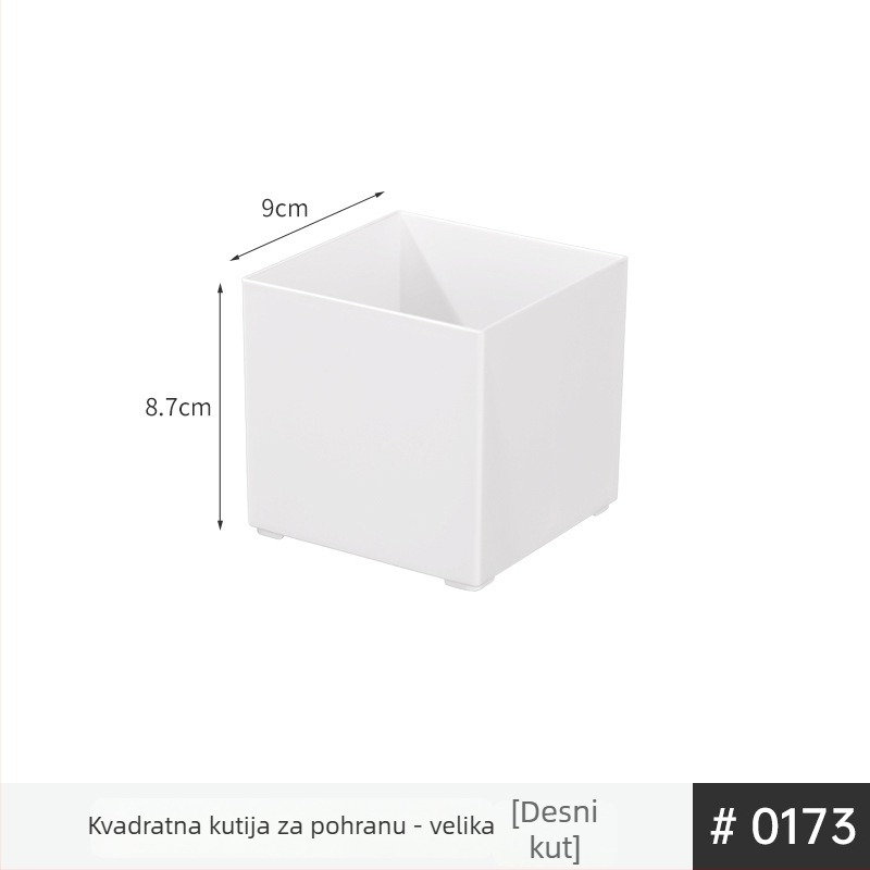 Plastični organizator ladice s odjeljcima, za stol ili ormar, ugrađen, za uredski pribor, kozmetiku i sitnice