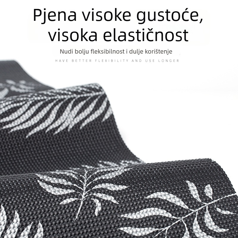 Bez mirisa PVC fitness joga podloga, ekološki materijal, protuklizna, vodootporna, otporna na znoj i apsorbira udare