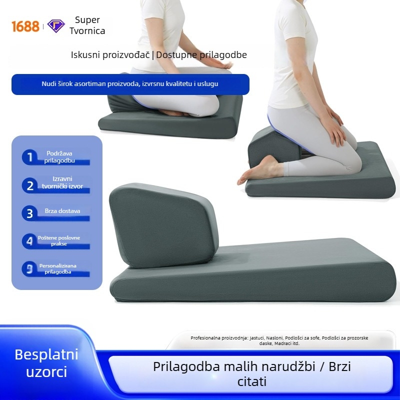 Prilagodljiva meditacijska joga podloga i koljena jastuk za udobnu meditaciju