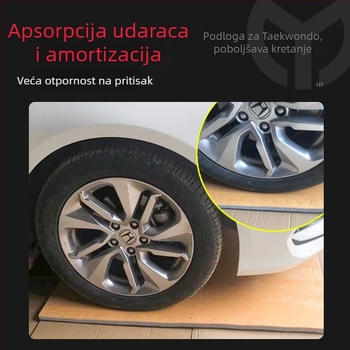 Podnica za tatami s drvenim uzorkom za Taekwondo, bezšivne spoje, debela EVA pjena, ekološki prihvatljiva i bez mirisa, za borilačke vještine i Sanda