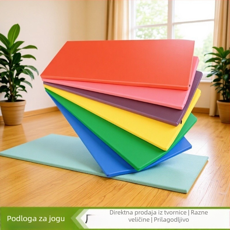 Protuklizna dječja podloga za ples i gimnastiku s spužvom, debeli joga i fitness mat za kućnu upotrebu, 120×60×3 cm ili 140×60×3 cm, prilagodljiva veličina i debljina