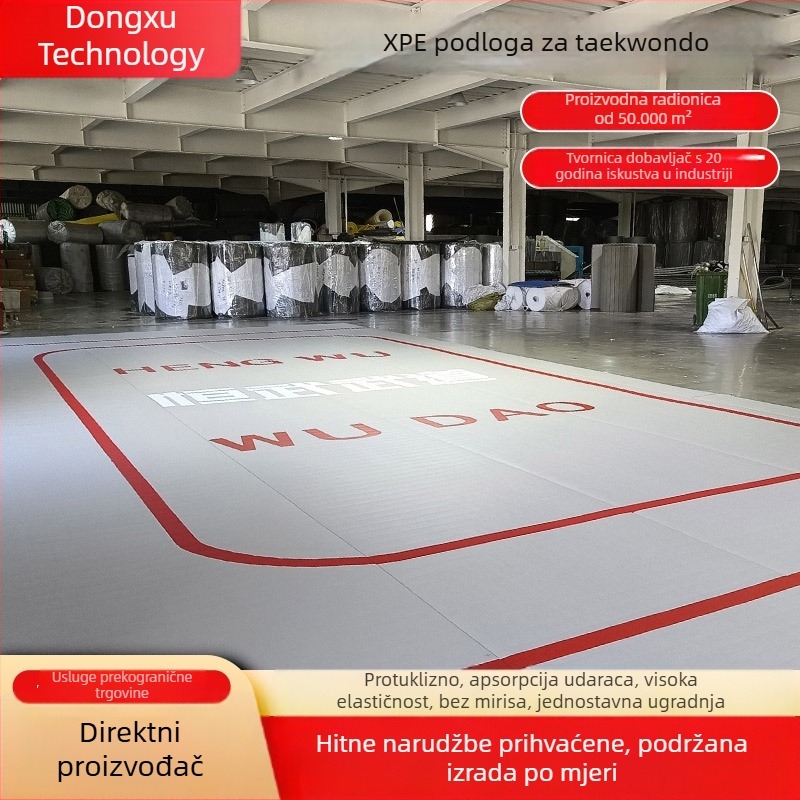 Taekwondo podna podloga za borilačke sportove, rolna podloga za džiju-džicu i borbene treninge, XPE, dječji tepih za igralište