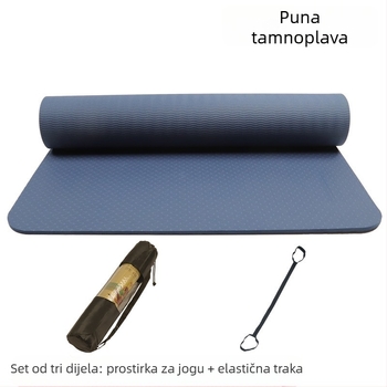 Joga podloga za djecu, protuklizna, dvostrana, od TPE, 6 mm, 61 × 122 cm, za kućnu uporabu
