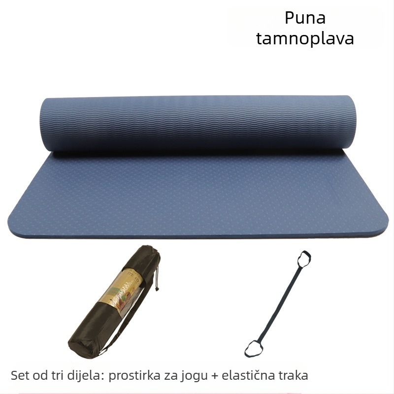 Joga podloga za djecu, protuklizna, dvostrana, od TPE, 6 mm, 61 × 122 cm, za kućnu uporabu