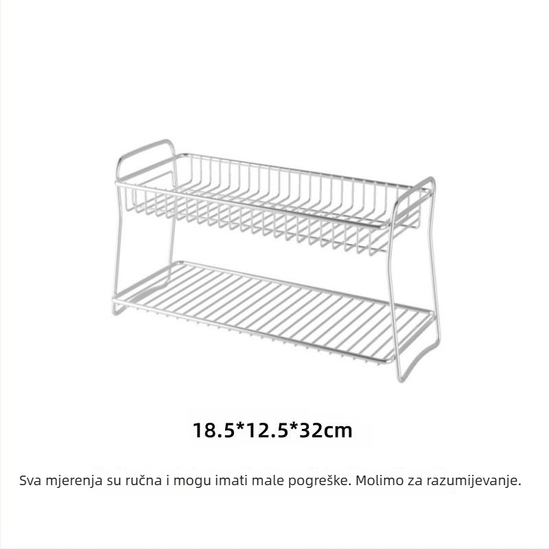 Regal za kupaonicu od nehrđajućeg čelika, stolni organizator kozmetike