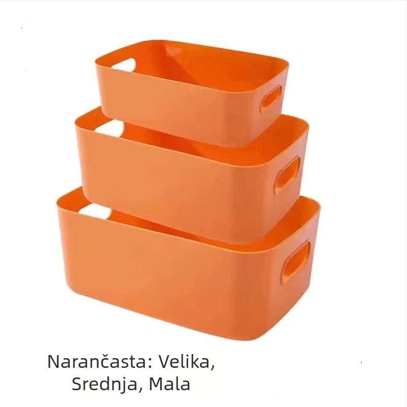 Plastična kutija za organiziranje kozmetike i sitnih predmeta na stolu, kapacitet 4 L
