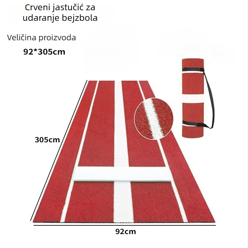 Protuklizni prenosni mat za trening udarca u baseballu i bacanja u softballu