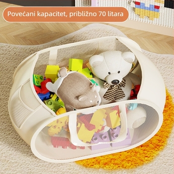 Koš za pohranu igračaka, plišane lutke i kuglice za bazen, mrežasta torba za organizaciju