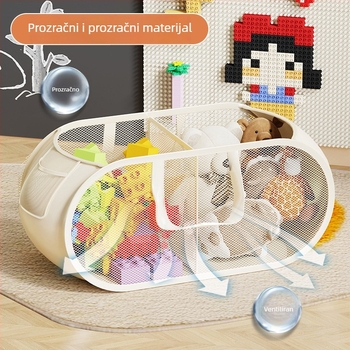 Koš za pohranu igračaka, plišane lutke i kuglice za bazen, mrežasta torba za organizaciju