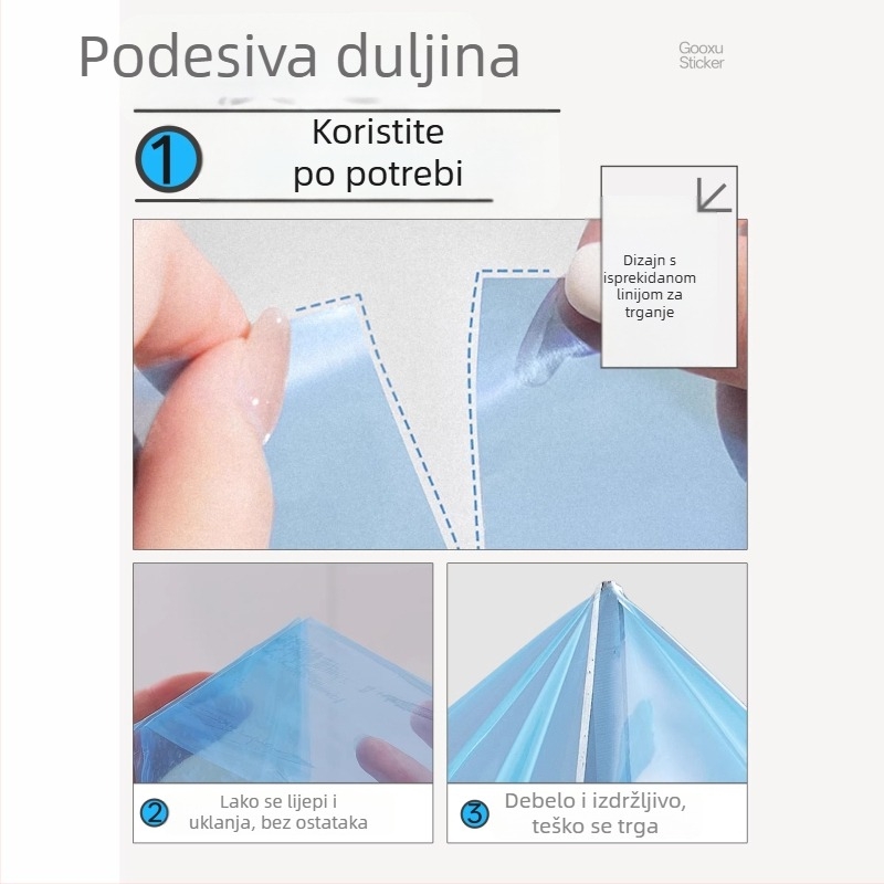 Jednokratna navlaka za sjedalo WC-a s punim pokrivanjem, hotelska podloga za WC, prenosni ljepilni plavi film za putovanja