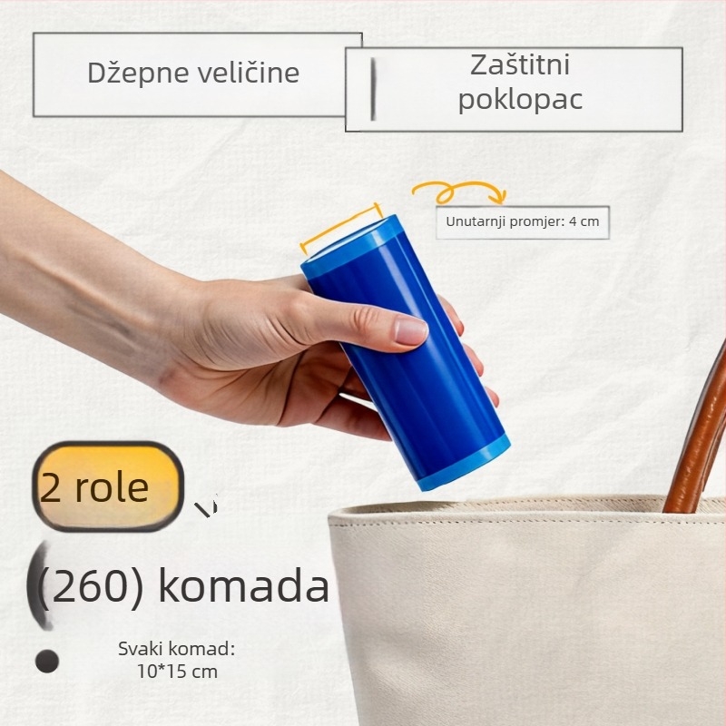 Jednokratna navlaka za sjedalo WC-a s punim pokrivanjem, hotelska podloga za WC, prenosni ljepilni plavi film za putovanja