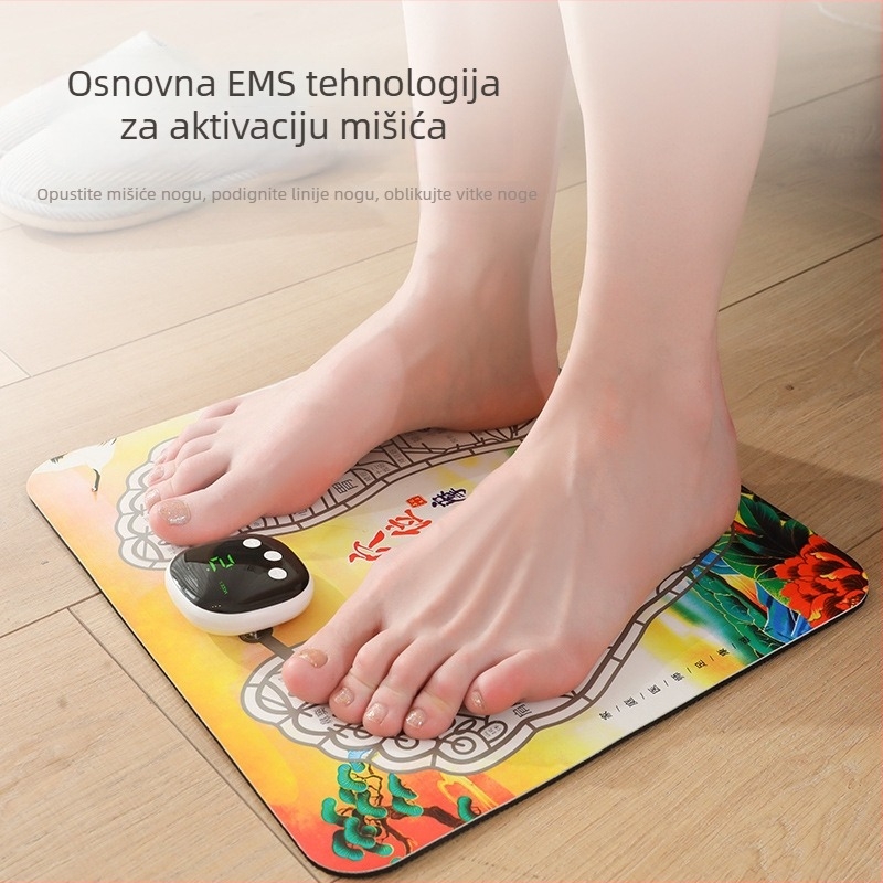 Inteligentna EMS masažna podloga za stopala s terapijom mikrostrujom