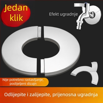 Nehrđajući čelični dekorativni poklopac za trokutasti ventil, tuš i zidne otvore za grijanje cijevi