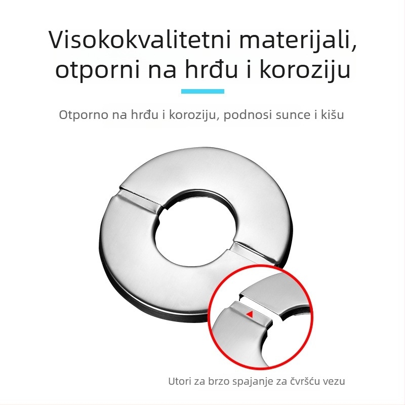 Nehrđajući čelični dekorativni poklopac za trokutasti ventil, tuš i zidne otvore za grijanje cijevi
