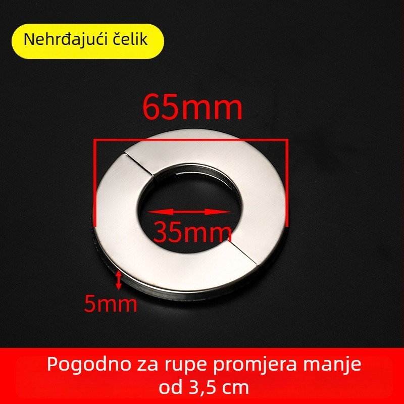 Nehrđajući čelični dekorativni poklopac za trokutasti ventil, tuš i zidne otvore za grijanje cijevi