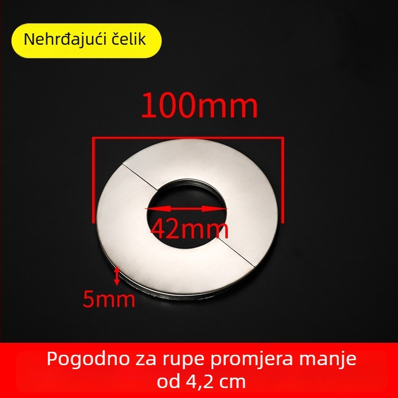 Nehrđajući čelični dekorativni poklopac za trokutasti ventil, tuš i zidne otvore za grijanje cijevi