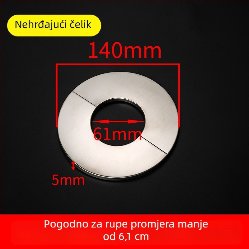 Nehrđajući čelični dekorativni poklopac za trokutasti ventil, tuš i zidne otvore za grijanje cijevi