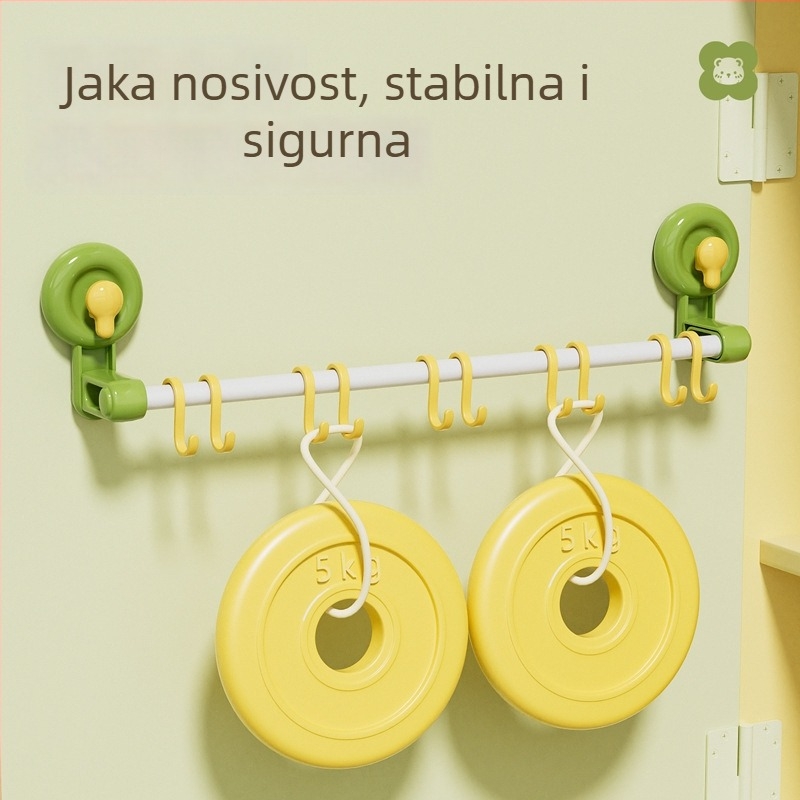 Niz usisnih kuka s čašama, bez bušenja, snažne kuke za odlaganje odjeće na vratima, bez tragova