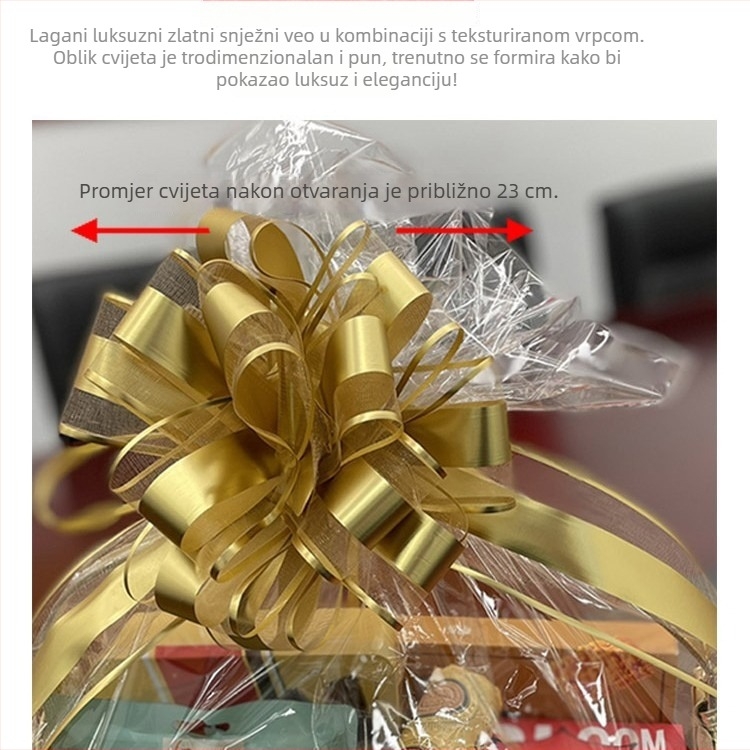 Kožna košara za voće – dar i skladištenje, prijenosna košara za voće, luksuzna košara za pakiranje poklona