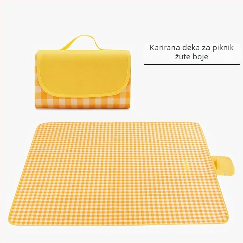 Vodootporna prostirka za piknik za kampiranje i boravak na otvorenom, debela, Oxford tkanina, otporna na habanje, sklopiva i prijenosna.