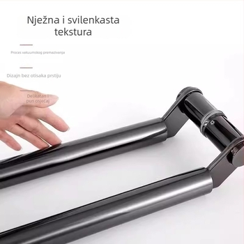 Staklena ručka za vrata, ručka od nehrđajućeg čelika s okvirnim profilom, kutna ručka, ručka za klizna vrata, moderni minimalistički stil