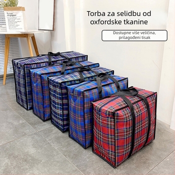 Torba za preseljenje od Oxford platna, velika kapaciteta, prijenosna duffel torba za odjeću i deke, za studentski dom.