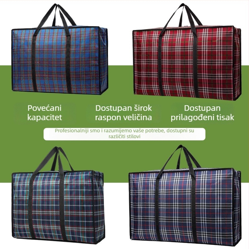 Torba za preseljenje od Oxford platna, velika kapaciteta, prijenosna duffel torba za odjeću i deke, za studentski dom.
