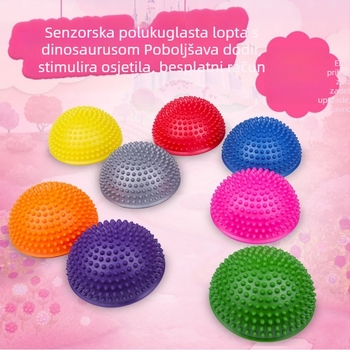 PVC durijan lopta za dječju osjetilnu obuku, joga balansna polukružna lopta, masažna podloga za stopala, taktilna lopta