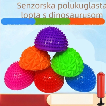 PVC durijan lopta za dječju osjetilnu obuku, joga balansna polukružna lopta, masažna podloga za stopala, taktilna lopta