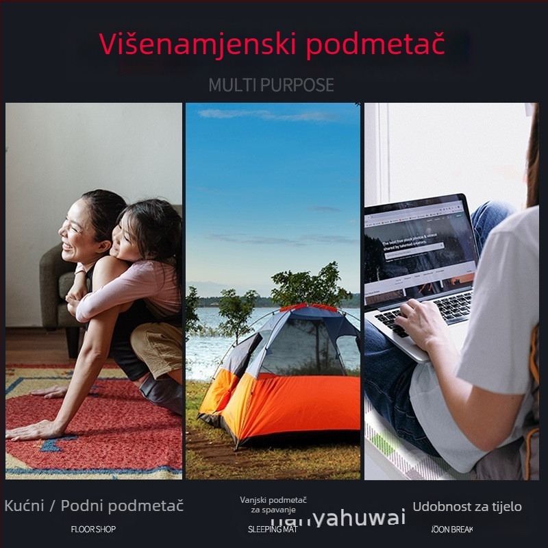 Studentska sklopiva nap-mat za odmor u uredu – otporna na vlagu, debeli podni jastuk za kućnu upotrebu i kampiranje