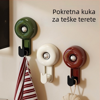 Veliko kuka s vakuumskim čepom u antičkom stilu, bez bušenja, višenamjenski za kapute i šešire, kuhinja i dom