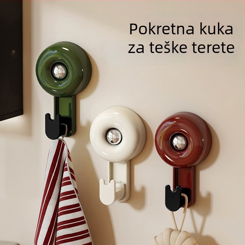 Veliko kuka s vakuumskim čepom u antičkom stilu, bez bušenja, višenamjenski za kapute i šešire, kuhinja i dom