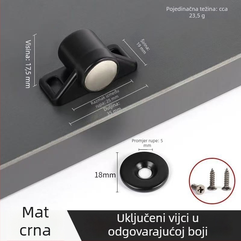Magnet za vrata ormara s jakom magnetskom privlačnošću – nevidljivi magnetski hvatalj za unutarnja vrata ormara